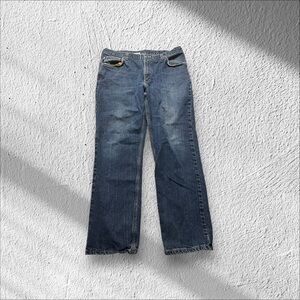 Carhartt Fire Resistant Jeans Men’s 38x30 Blue Denim Utility